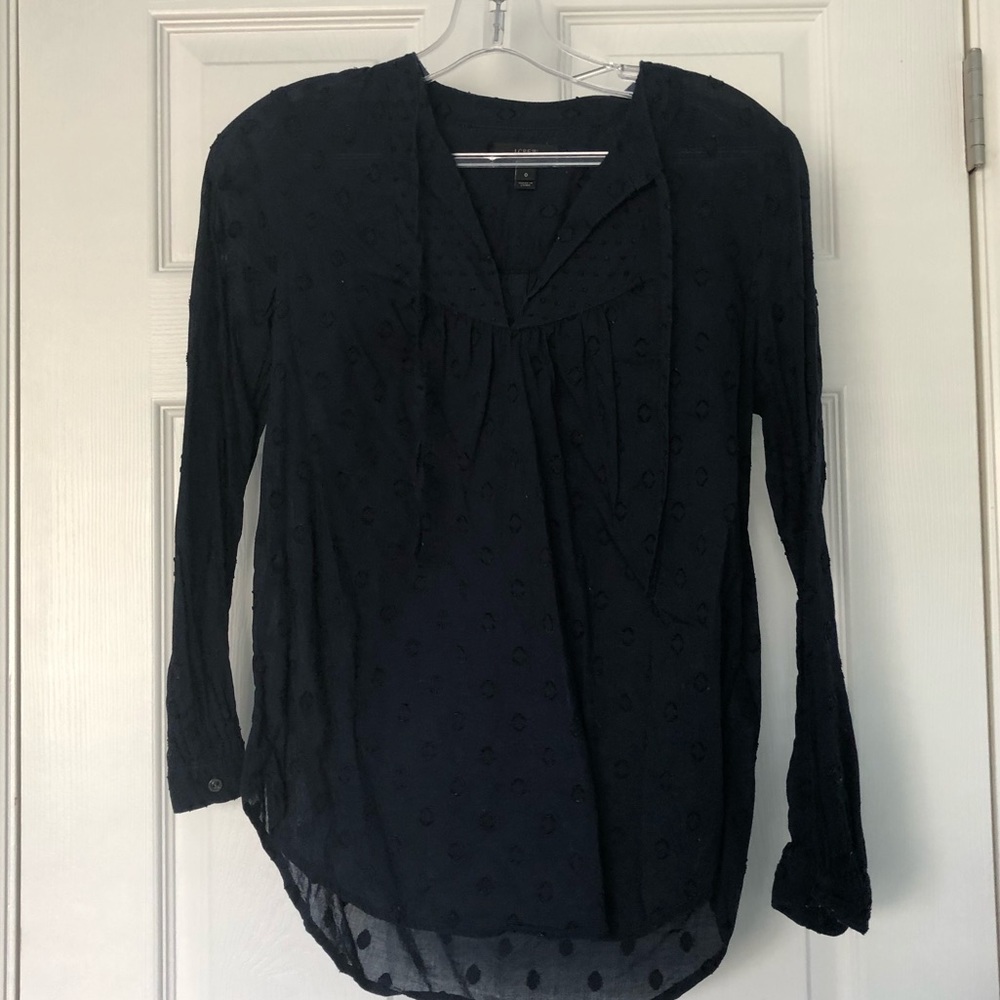 J Crew double dot bib top